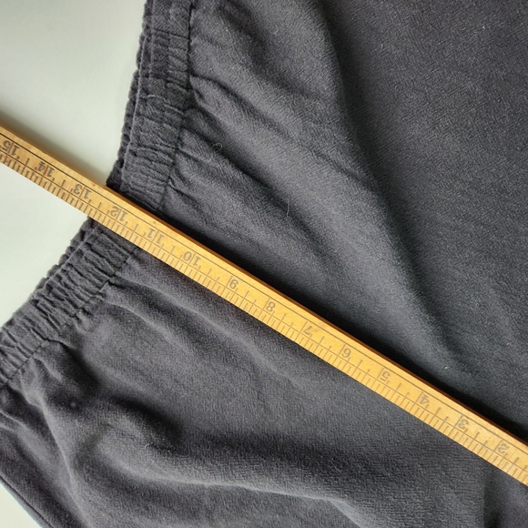 5 for $50 Soft Surroundings Black Cotton Span Elastic Pull-on Pants wide leg - Picture 7 of 8